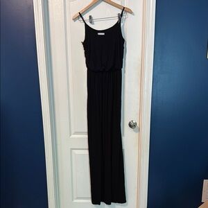 Lush Elegant Black Maxi Dress